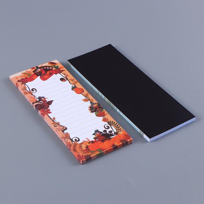 Libretas magnéticas de encargo al por mayor del diseño floral para hacer la lista para las notas pegajosas del imán del refrigerador de la lista del ultramarinos