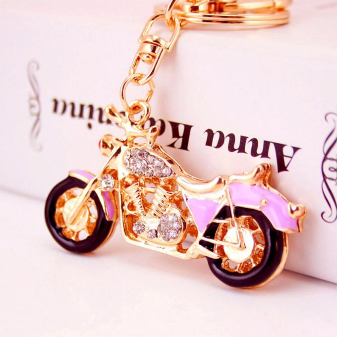 Cadena dominante de la motocicleta de Diamond Crystal Model Men al por mayor del llavero pendiente del metal del helicóptero del aeroplano