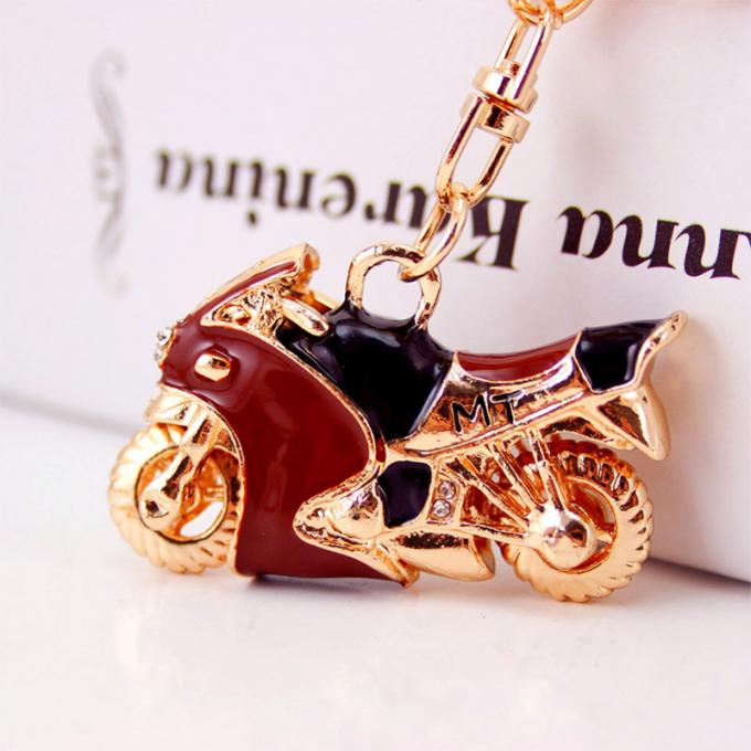 Cadena dominante de la motocicleta de Diamond Crystal Model Men al por mayor del llavero pendiente del metal del helicóptero del aeroplano